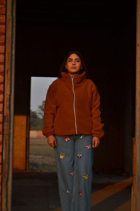 Lambskin wool jacket