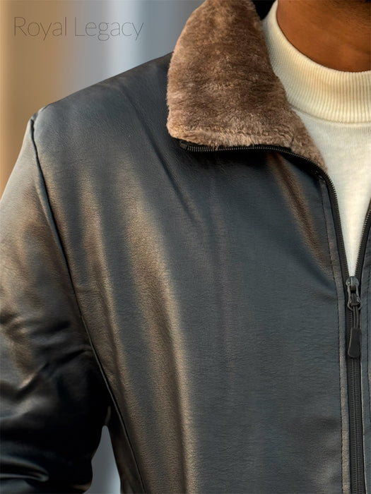 Premium Fur Leather Jacket
